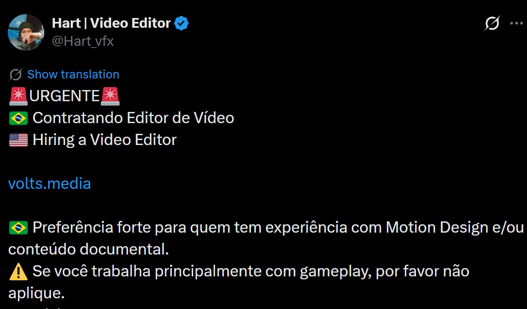 Depoimento de aluno fechando cliente de edição
