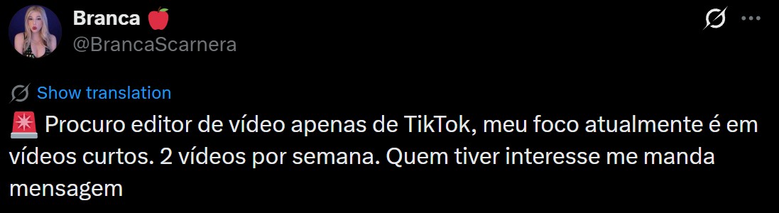 Depoimento de aluno fechando cliente de edição