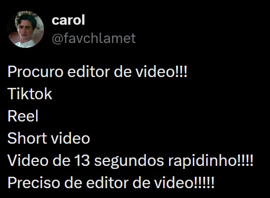 Depoimento de aluno fechando cliente de edição