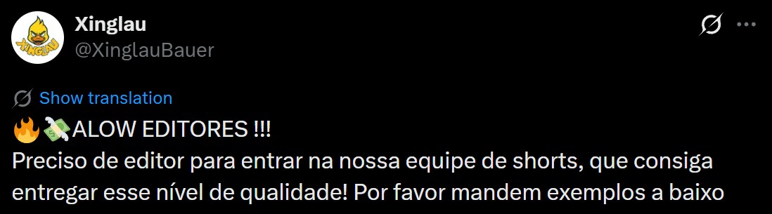 Depoimento de aluno fechando cliente de edição