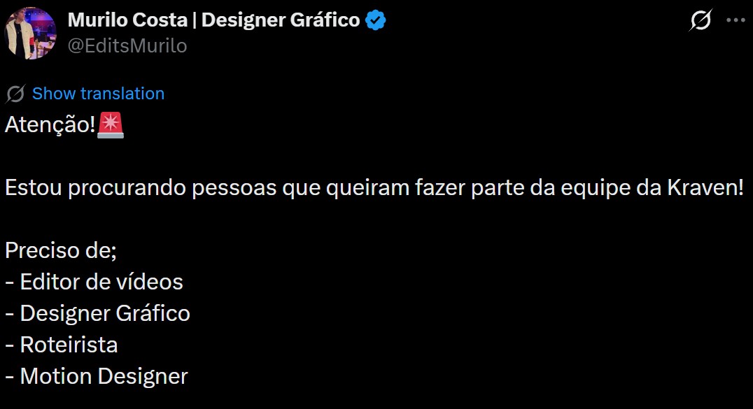 Depoimento de aluno fechando cliente de edição