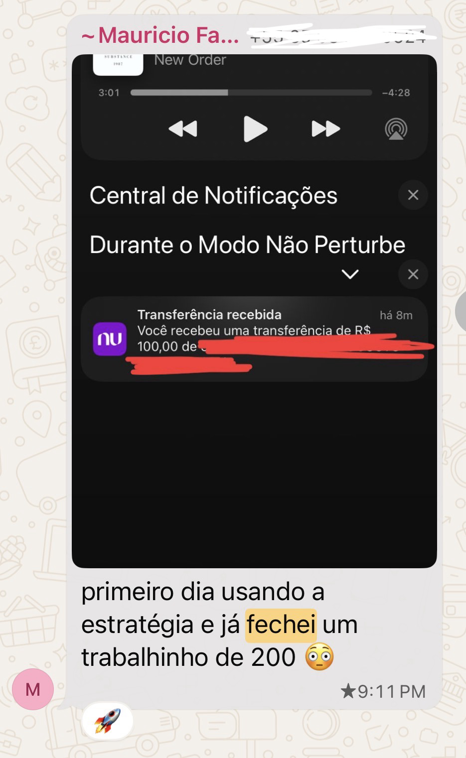 Depoimento de aluno fechando cliente de edição