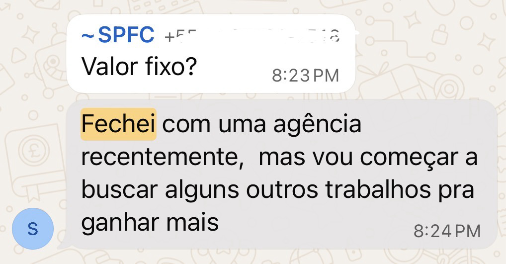 Depoimento de aluno fechando cliente de edição