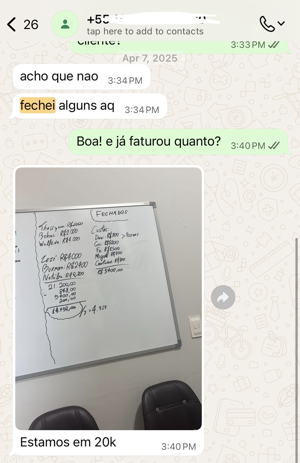 Depoimento de aluno fechando cliente de edição